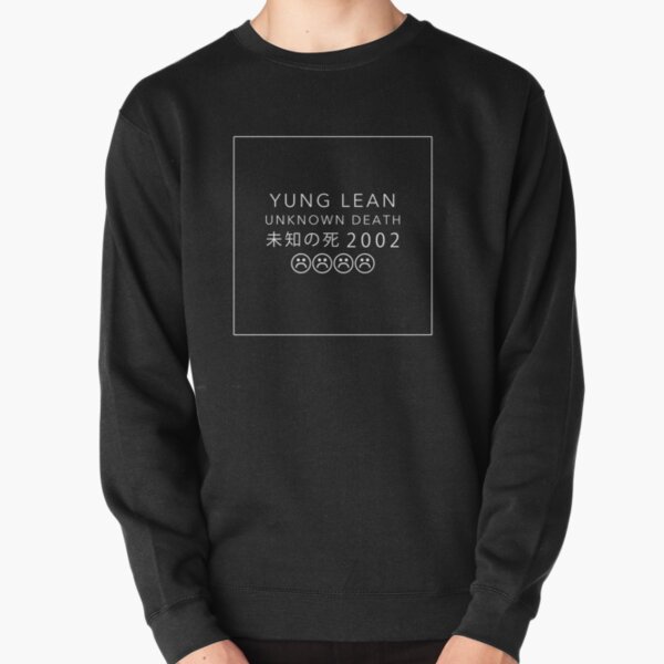 YUNG LEAN UNKNOWN DEATH 2002 (BLACK) Pullover Sweatshirt RB3101 product Offical yung lean Merch