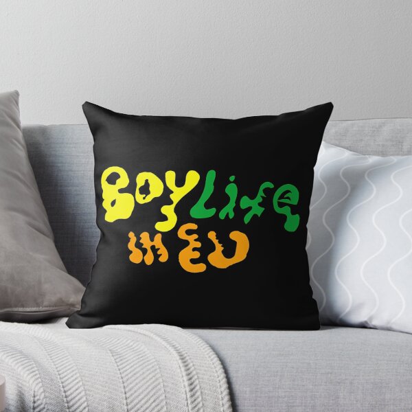 Yung Lean Sadboys Boylife in EU logo Throw Pillow RB3101 product Offical yung lean Merch