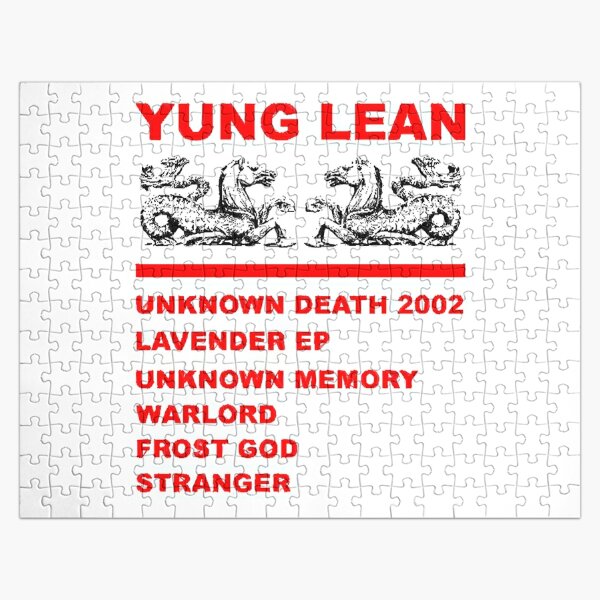 Yung Lean Discography Jigsaw Puzzle RB3101 product Offical yung lean Merch