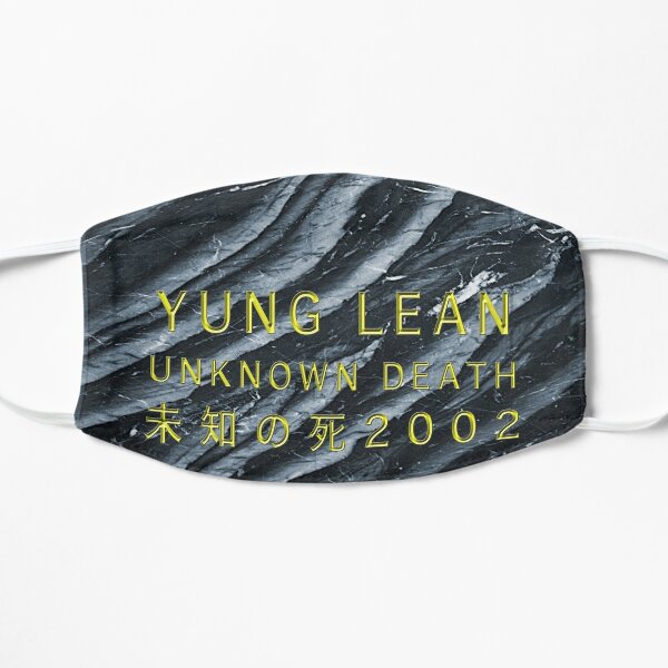 Yung Lean Unknown Death - HQ Flat Mask RB3101 product Offical yung lean Merch